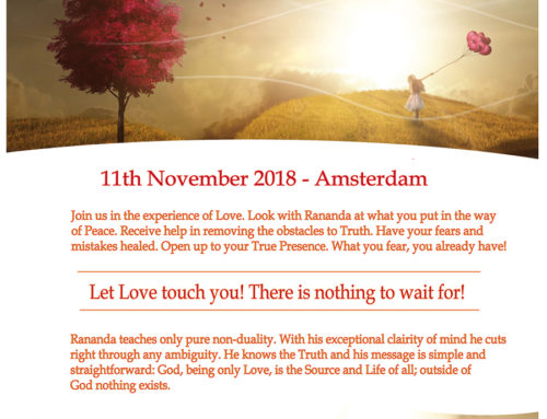 11 November: You bless me dag in Amsterdam inklusive Satsang